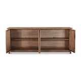 Modern or European furniture - Vintage Wooden 4-Door Sideboard - www.oroa.com
