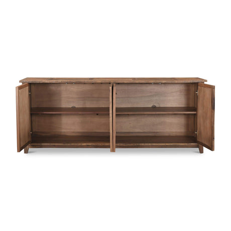 Modern or European furniture - Vintage Wooden 4-Door Sideboard - www.oroa.com