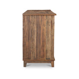 Modern or European furniture - Vintage Wooden 4-Door Sideboard - www.oroa.com