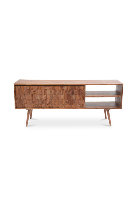 Natural Sheesham Media Cabinet | Novi Living O2 | Oroa.com