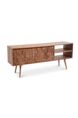 Modern European furniture - Natural Sheesham Media Cabinet - www.oroa.com