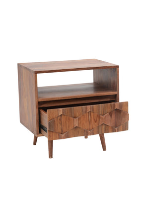 Modern European furniture - Natural Wood Nightstand - www.oroa.com