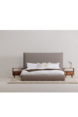 Modern European furniture - Natural Wood Nightstand - www.oroa.com