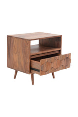 Modern European furniture - Natural Wood Nightstand - www.oroa.com