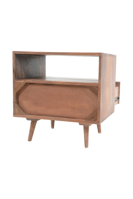 Modern European furniture - Natural Wood Nightstand - www.oroa.com