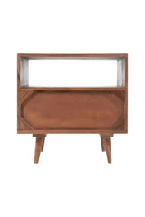 Modern European furniture - Natural Wood Nightstand - www.oroa.com