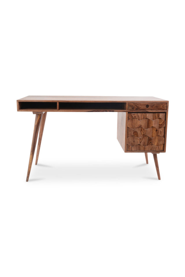 Modern European furniture - Sheesham Wood 2-Drawer Desk - www.oroa.com