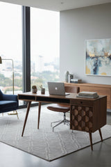 Modern European furniture - Sheesham Wood 2-Drawer Desk - www.oroa.com