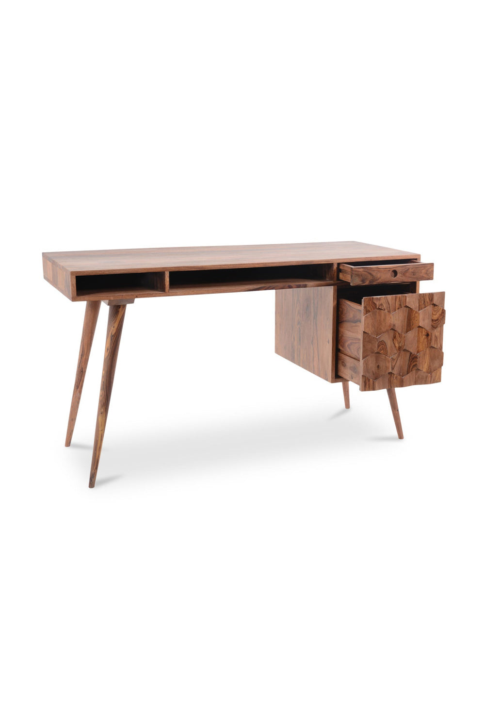 Modern European furniture - Sheesham Wood 2-Drawer Desk - www.oroa.com