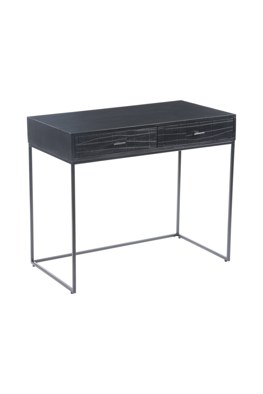 Modern European furniture - Patterned Solid Acacia 2-Drawer Desk - www.oroa.com