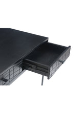 Modern European furniture - Patterned Solid Acacia 2-Drawer Desk - www.oroa.com