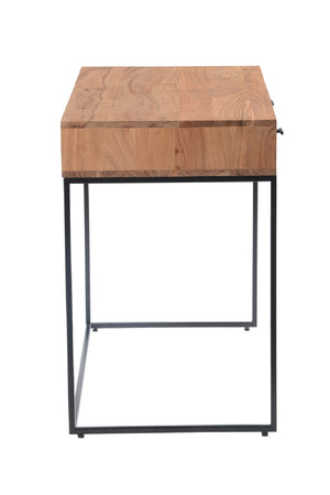 Modern European furniture - Patterned Solid Acacia 2-Drawer Desk - www.oroa.com