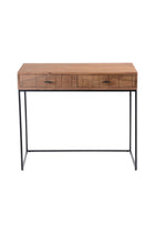Modern European furniture - Patterned Solid Acacia 2-Drawer Desk - www.oroa.com