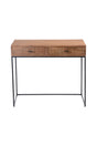 Modern European furniture - Patterned Solid Acacia 2-Drawer Desk - www.oroa.com