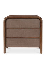Tatami Mat 3-Drawer Nightstand | Novi Living Rye | Oroa.com