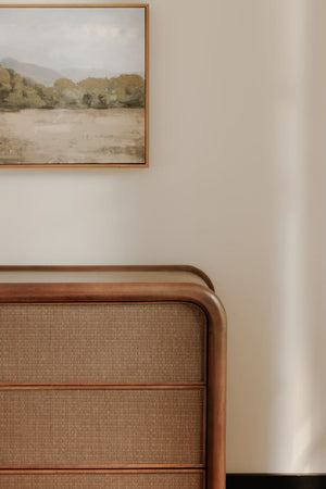 Tatami Mat 3-Drawer Nightstand | Novi Living Rye | Oroa.com