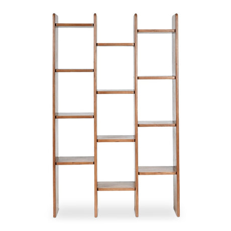 Modern European furniture - Solid Acacia 12-Shelf Bookcase - www.oroa.com
