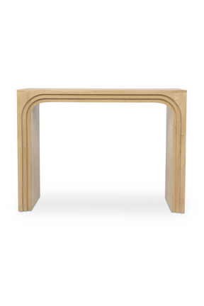 Modern European furniture - Solid Oak Arched Console Table - www.oroa.com