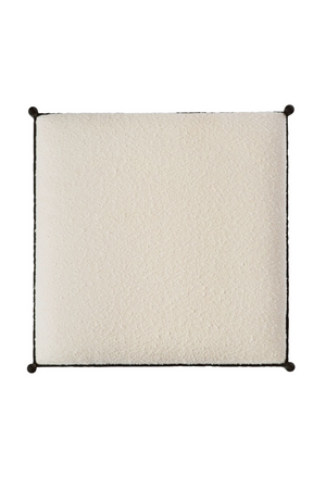 Iron Framed Cream Stool | Novi Living Agne | Oroa.com