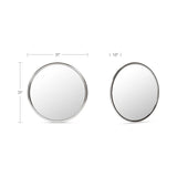 Chrome Round Mirror | Novi Living Lars