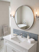 Chrome Round Mirror | Novi Living Lars
