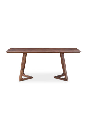 Solid Walnut Rectangular Dining Table | Novi Living Godenza
