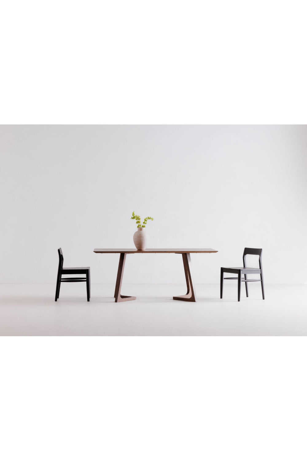 Solid Walnut Rectangular Dining Table | Novi Living Godenza