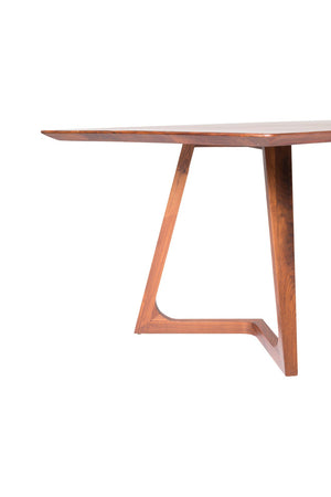 Solid Walnut Rectangular Dining Table | Novi Living Godenza
