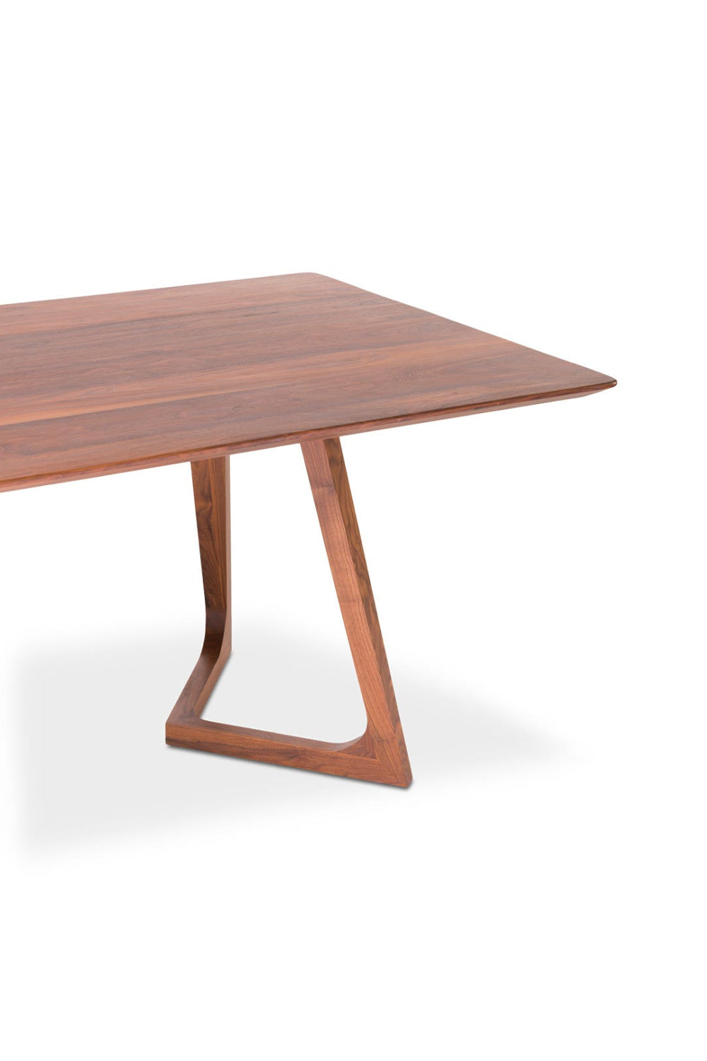 Solid Walnut Rectangular Dining Table | Novi Living Godenza
