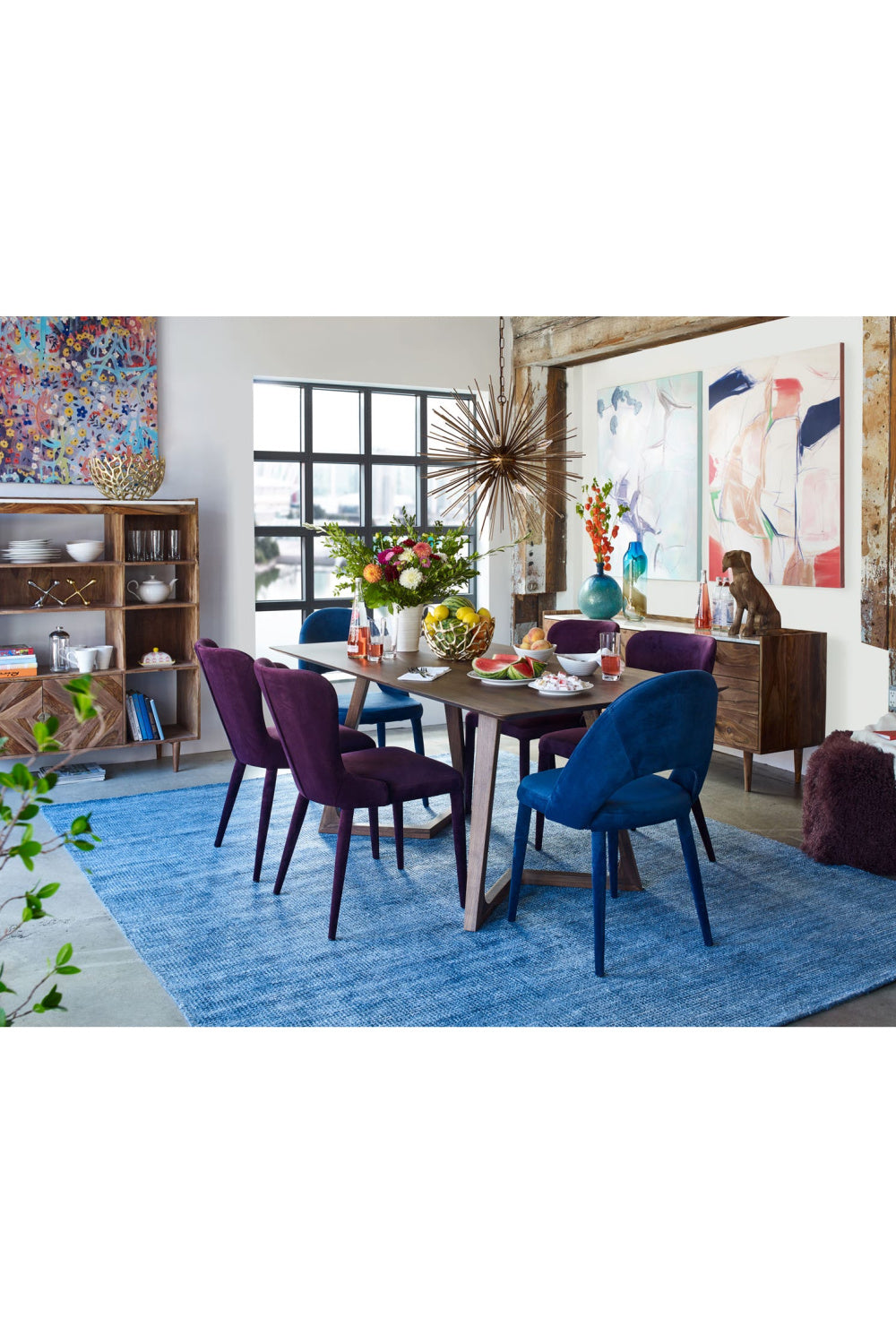 Solid Walnut Rectangular Dining Table | Novi Living Godenza