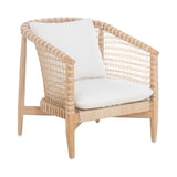 Modern European furniture - White Weave Outdoor Lounge Chair - www.oroa.com