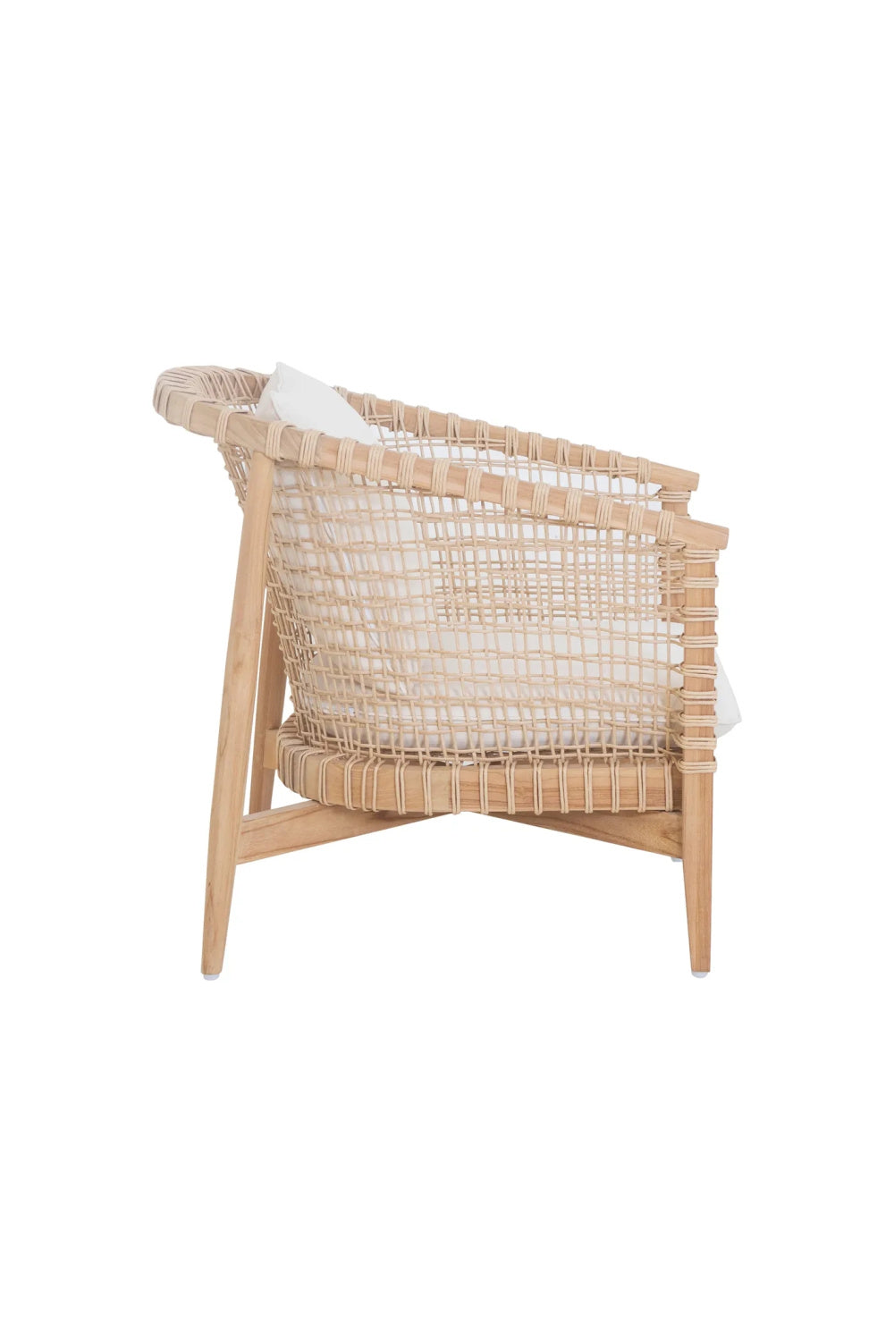   Modern European furniture - White Weave Outdoor Lounge Chair - www.oroa.com | Oroa.com