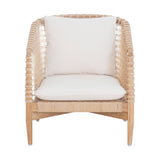 Modern European furniture - White Weave Outdoor Lounge Chair - www.oroa.com