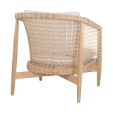 Modern European furniture - White Weave Outdoor Lounge Chair - www.oroa.com
