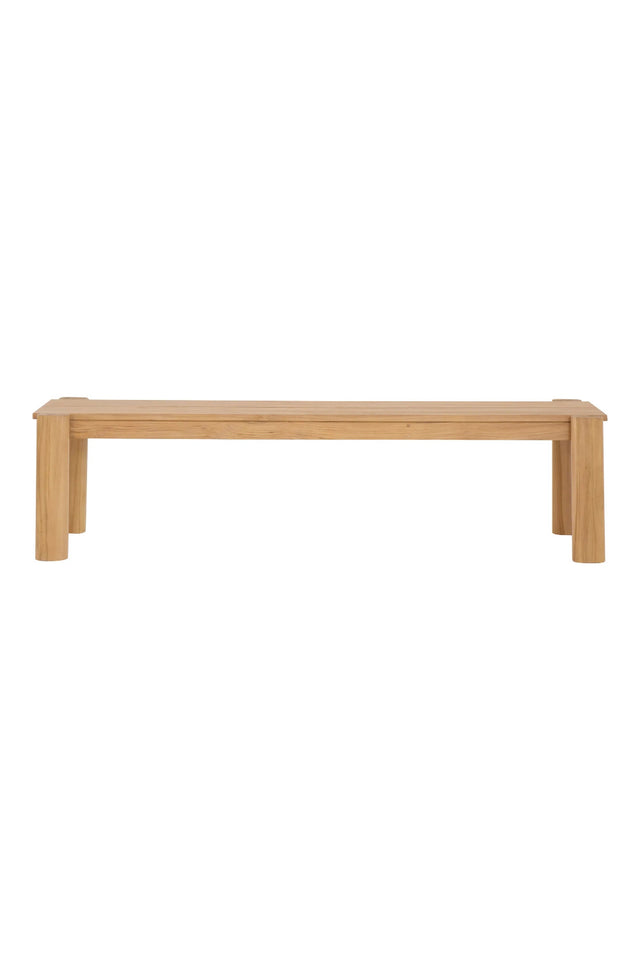 Modern European furniture - Natural Teak Outdoor Dining Bench - www.oroa.com