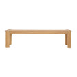 Modern European furniture - Natural Teak Outdoor Dining Bench - www.oroa.com