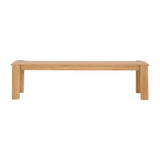 Modern European furniture - Natural Teak Outdoor Dining Bench - www.oroa.com
