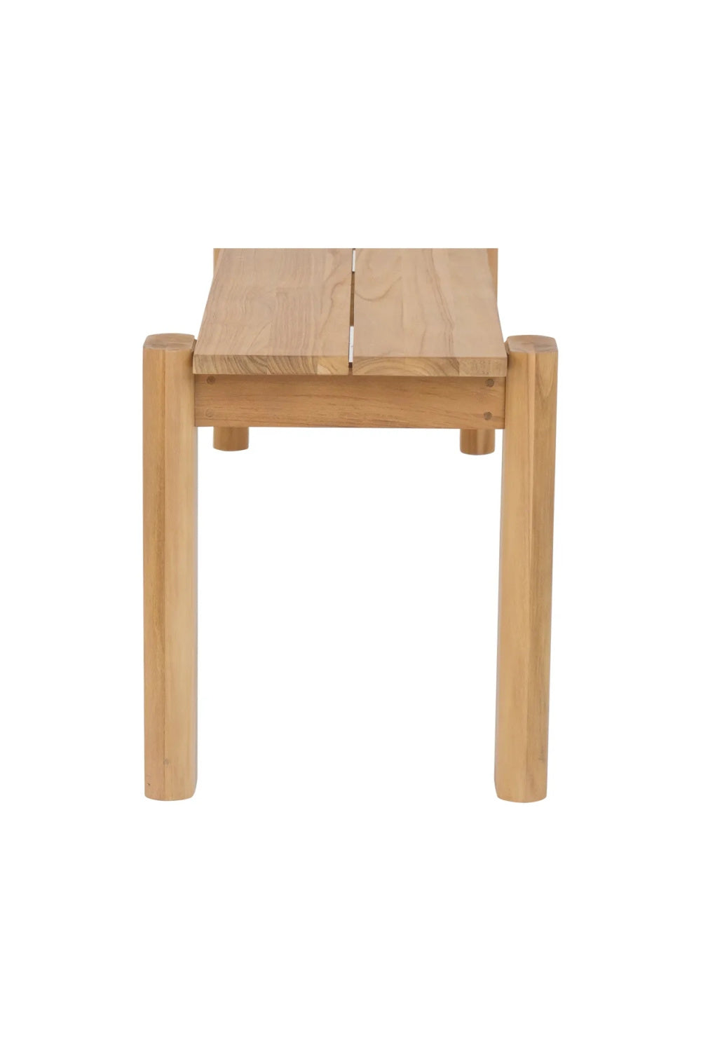 Modern European furniture - Natural Teak Outdoor Dining Bench - www.oroa.com