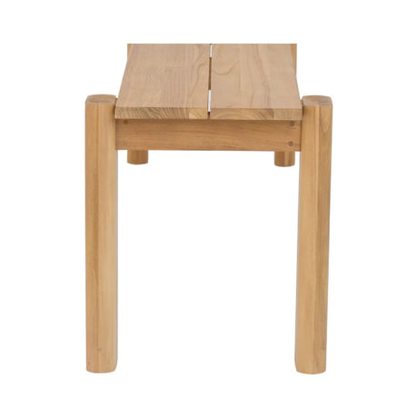 Modern European furniture - Natural Teak Outdoor Dining Bench - www.oroa.com