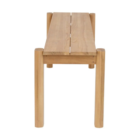 Modern European furniture - Natural Teak Outdoor Dining Bench - www.oroa.com