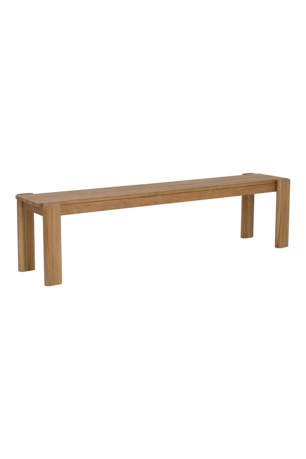 Modern European furniture - Natural Teak Outdoor Dining Bench - www.oroa.com