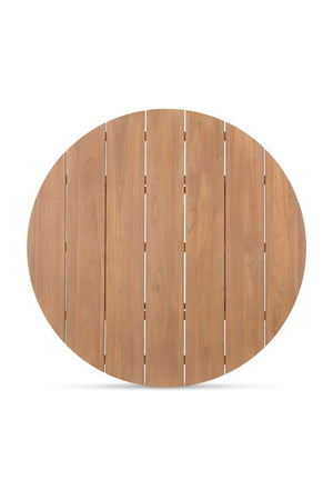 Slatted Teak Outdoor Dining Table | Novi Living Delta | Oroa.com