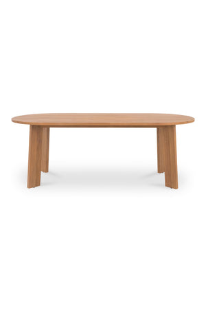 Slatted Teak Outdoor Dining Table | Novi Living Delta | Oroa.com