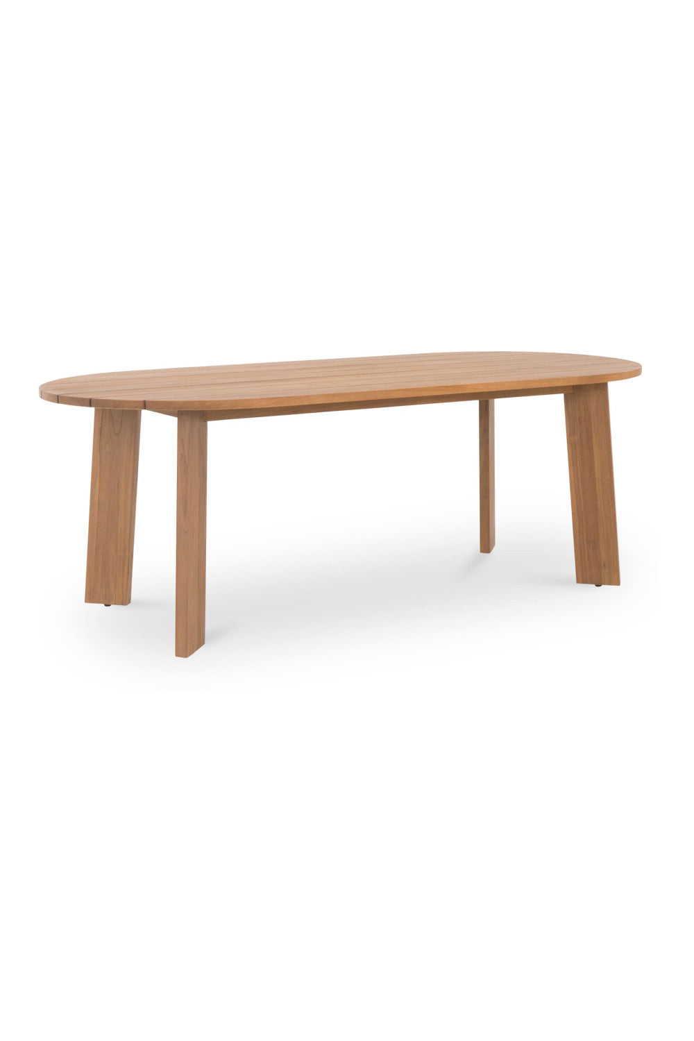 Slatted Teak Outdoor Dining Table | Novi Living Delta | Oroa.com