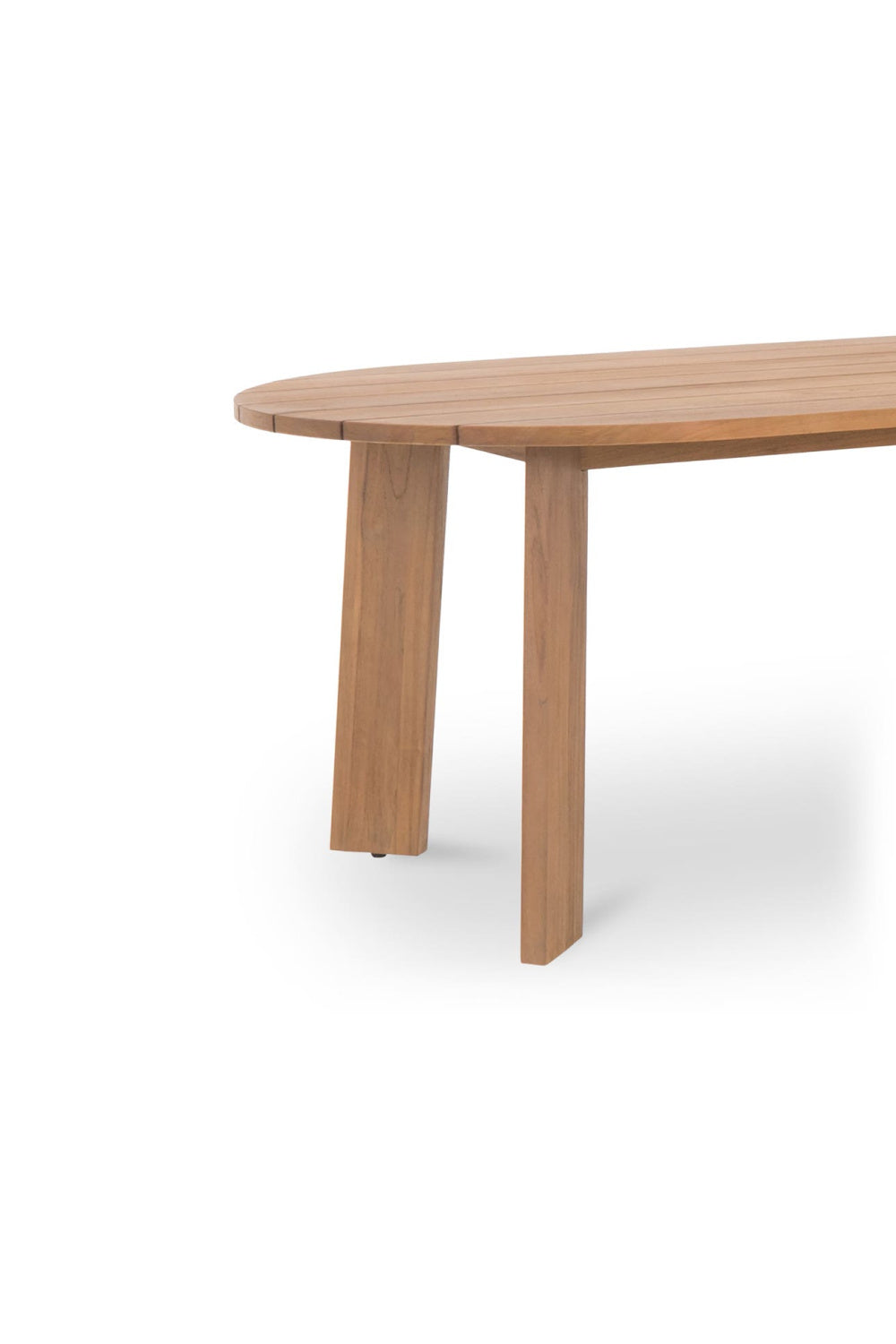 Slatted Teak Outdoor Dining Table | Novi Living Delta | Oroa.com