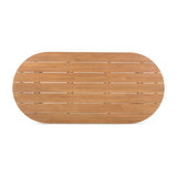 Modern European furniture - Slatted Teak Outdoor Dining Table - www.oroa.com