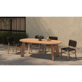 Modern European furniture - Slatted Teak Outdoor Dining Table - www.oroa.com