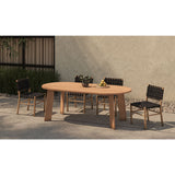 Modern European furniture - Black Woven Outdoor Dining Chair - www.oroa.com