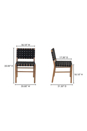 Modern European furniture - Black Woven Outdoor Dining Chair - www.oroa.com