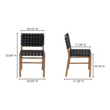 Modern European furniture - Black Woven Outdoor Dining Chair - www.oroa.com